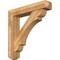 Ekena Millwork Olympic Craftsman Rough Sawn Bracket w/ Offset Brace, Western Red Cedar, 8"W x 42"D x 42"H BKT0806X42X42OLY04RWR - alternate 1